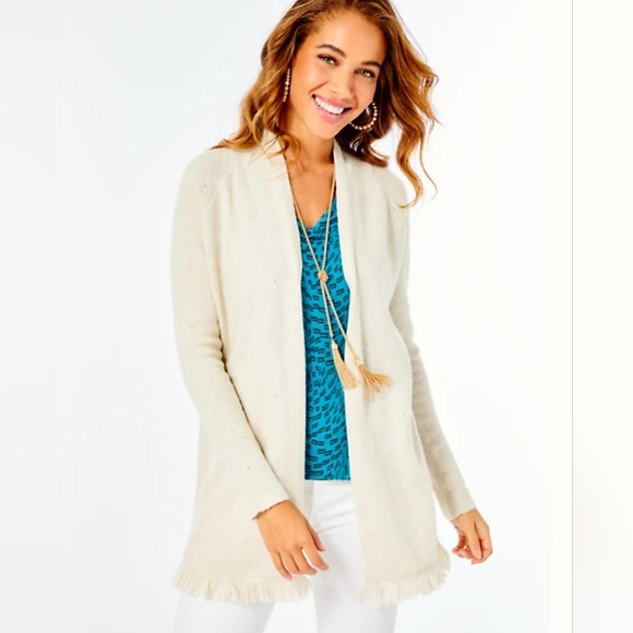 Front Cardigan Lilly Pulitzer White Cardigan Lilly Pulitzer Tatum